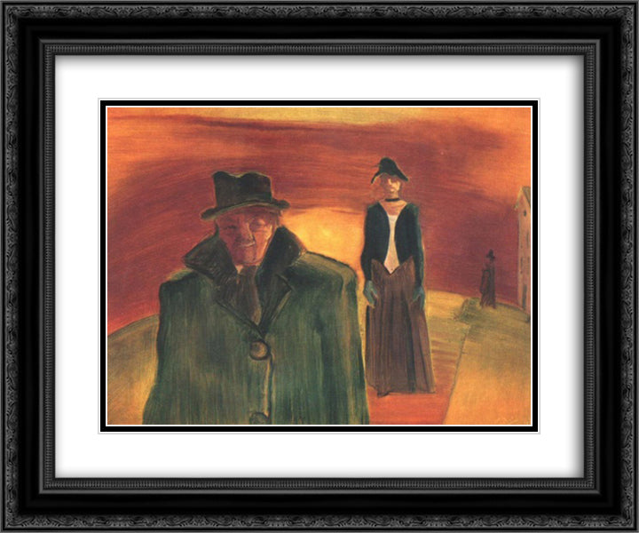 Separated 24x20 Black Ornate Wood Framed Art Print Poster with Double Matting by Farkas, Istvan