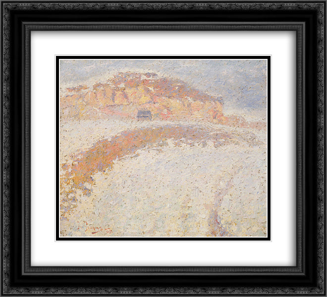 Kamnitnik 22x20 Black Ornate Wood Framed Art Print Poster with Double Matting by Grohar, Ivan