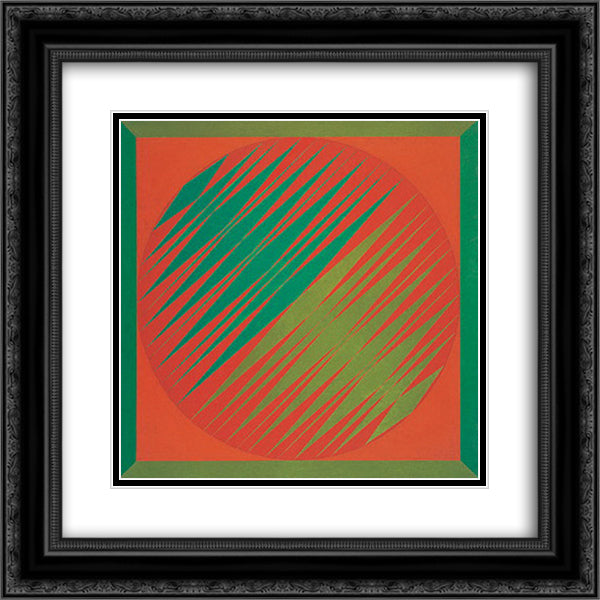 Serie Amazonica no 2 20x20 Black Ornate Wood Framed Art Print Poster with Double Matting by Serpa, Ivan