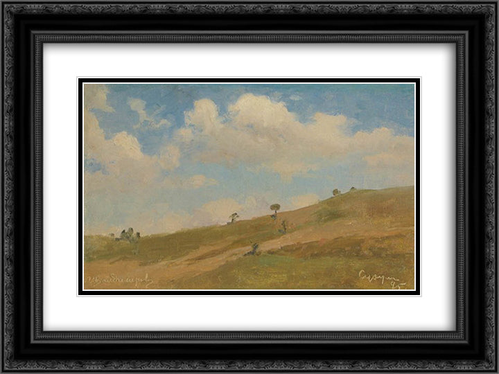 Sukhumi 24x18 Black Ornate Wood Framed Art Print Poster with Double Matting by Vladimirov, Ivan