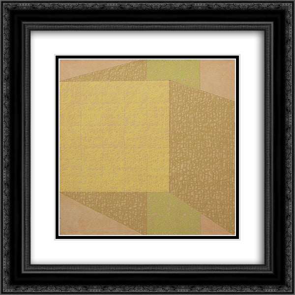 Q1 75 S#2 20x20 Black Ornate Wood Framed Art Print Poster with Double Matting by Tworkov, Jack