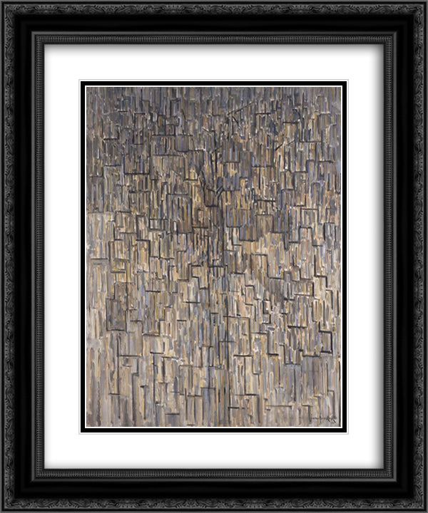 Baum 20x24 Black Ornate Wood Framed Art Print Poster with Double Matting by Heemskerck, Jacoba van