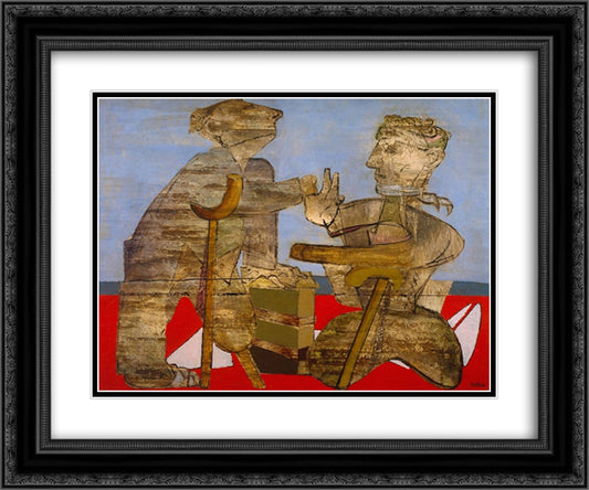 The Mutilated 24x20 Black Ornate Wood Framed Art Print Poster with Double Matting by Adler, Jankel