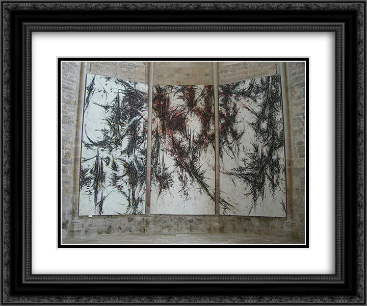 unknown title 24x20 Black Ornate Wood Framed Art Print Poster with Double Matting by Serpan, Jaroslav