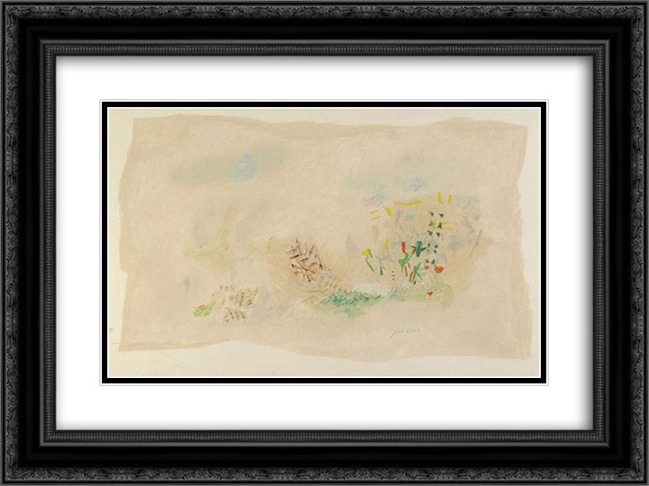 Untitled 24x18 Black Ornate Wood Framed Art Print Poster with Double Matting by Jean David