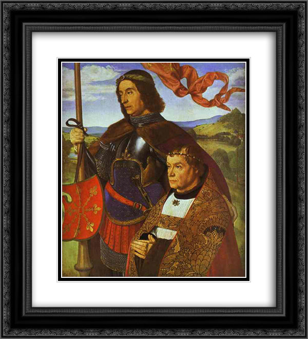 Portrait of Francis de Chateaubriand 20x22 Black Ornate Wood Framed Art Print Poster with Double Matting by Hey, Jean