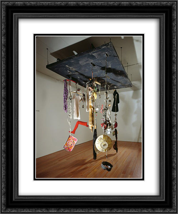 Ballet of the Poor 20x24 Black Ornate Wood Framed Art Print Poster with Double Matting by Tinguely, Jean