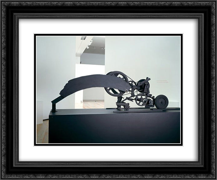 Char MK 24x20 Black Ornate Wood Framed Art Print Poster with Double Matting by Tinguely, Jean