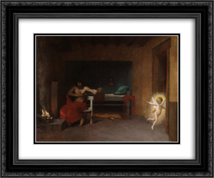 Anacreon 24x20 Black Ornate Wood Framed Art Print Poster with Double Matting by Gerome, Jean Leon