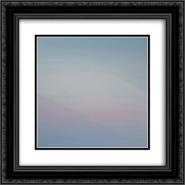 Matin 20x20 Black Ornate Wood Framed Art Print Poster with Double Matting by Verheyen, Jef