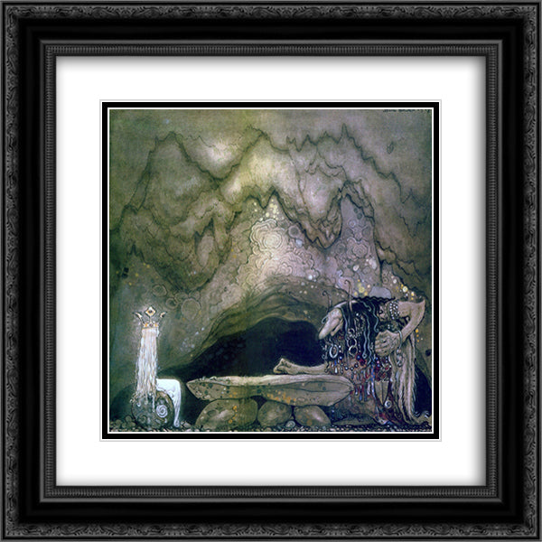 So, how is your appetite, troll mother continued 20x20 Black Ornate Wood Framed Art Print Poster with Double Matting by Bauer, John