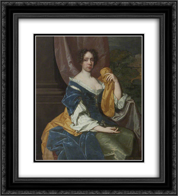 Anne Weston 20x22 Black Ornate Wood Framed Art Print Poster with Double Matting by Riley, John