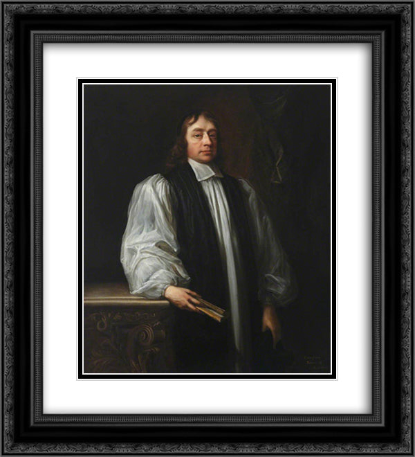 Henry Compton 20x22 Black Ornate Wood Framed Art Print Poster with Double Matting by Riley, John