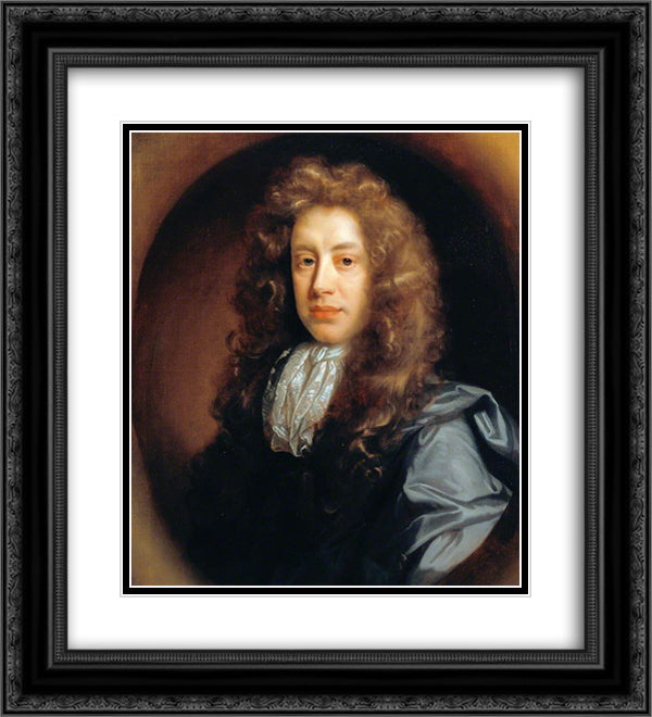 John Somers 20x22 Black Ornate Wood Framed Art Print Poster with Double Matting by Riley, John