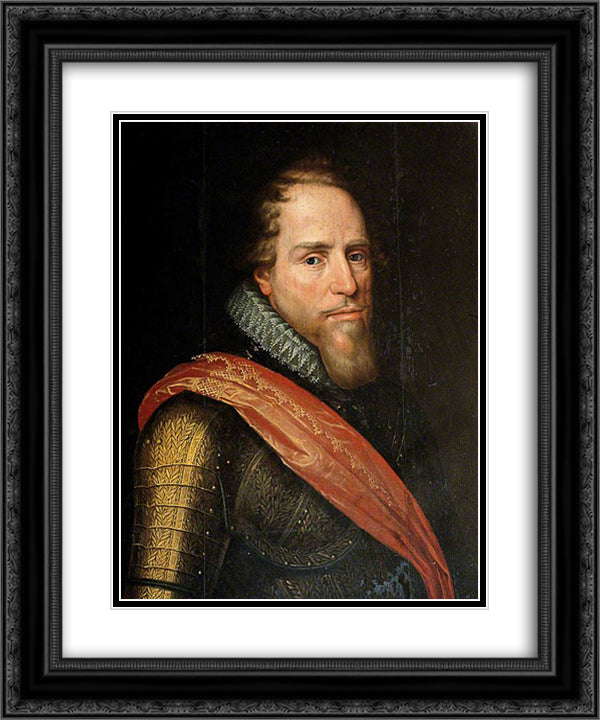 Prince Maurice of Nassau, Prince of Orange 20x24 Black Ornate Wood Framed Art Print Poster with Double Matting by Riley, John