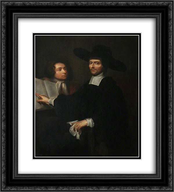Richard Busby 20x22 Black Ornate Wood Framed Art Print Poster with Double Matting by Riley, John