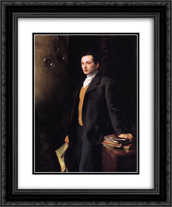 Alfred, Son of Asher Wertheimer 20x24 Black Ornate Wood Framed Art Print Poster with Double Matting by Sargent, John Singer