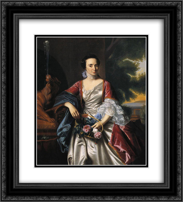 Rebecca Boylston 20x22 Black Ornate Wood Framed Art Print Poster with Double Matting by Copley, John Singleton