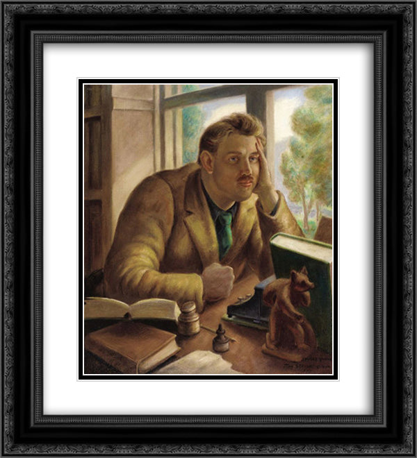 Stanley Young 20x22 Black Ornate Wood Framed Art Print Poster with Double Matting by Steuart Curry, John
