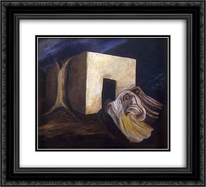 The White House 22x20 Black Ornate Wood Framed Art Print Poster with Double Matting by Orozco, Jose Clemente