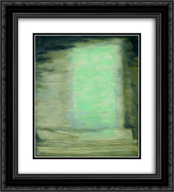 Orphee 20x22 Black Ornate Wood Framed Art Print Poster with Double Matting by Sima, Josef