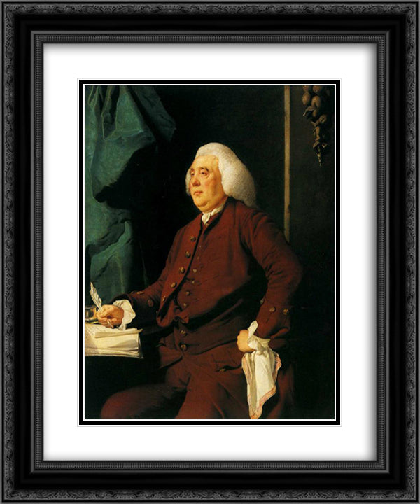 Christopher Heath 20x24 Black Ornate Wood Framed Art Print Poster with Double Matting by Wright, Joseph