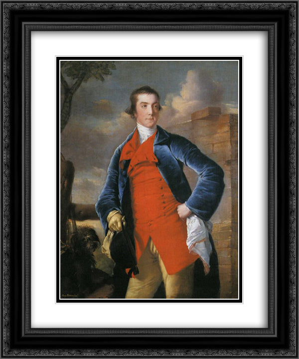 Harry Peckham 20x24 Black Ornate Wood Framed Art Print Poster with Double Matting by Wright, Joseph