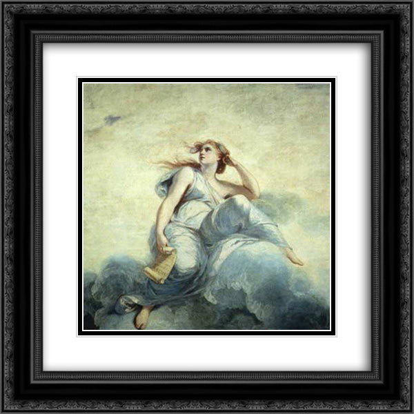 Theory 20x20 Black Ornate Wood Framed Art Print Poster with Double Matting by Reynolds, Joshua