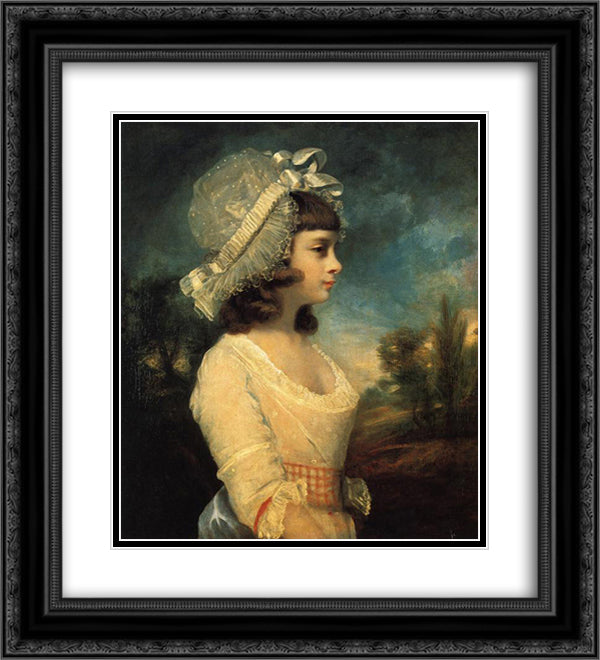 Theresa Parker 20x22 Black Ornate Wood Framed Art Print Poster with Double Matting by Reynolds, Joshua