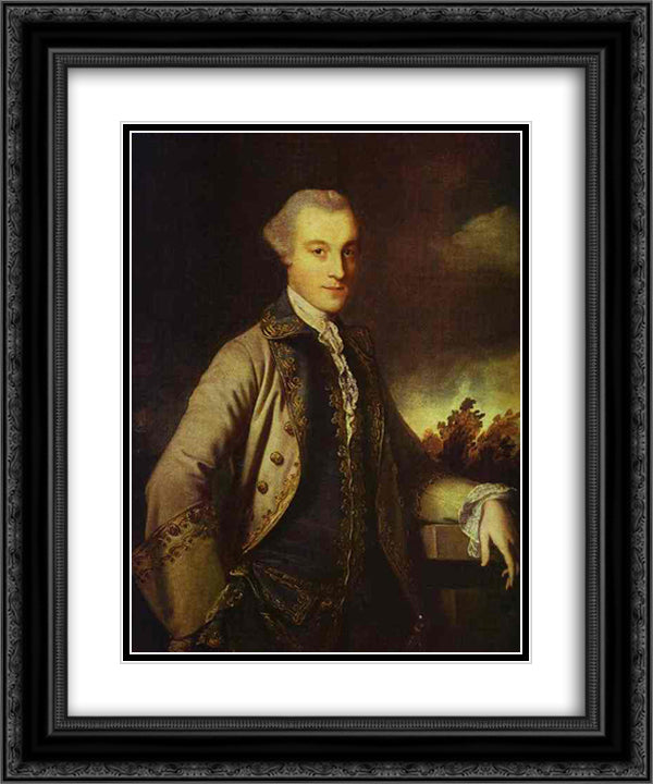 William James 20x24 Black Ornate Wood Framed Art Print Poster with Double Matting by Reynolds, Joshua