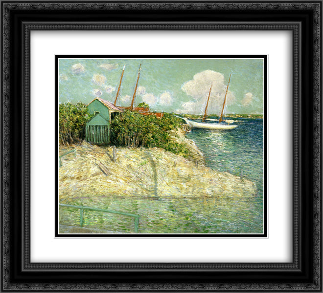 Nassau, Bahamas 22x20 Black Ornate Wood Framed Art Print Poster with Double Matting by Weir, Julian Alden