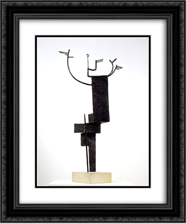 Daphne 20x24 Black Ornate Wood Framed Art Print Poster with Double Matting by Gonzalez, Julio