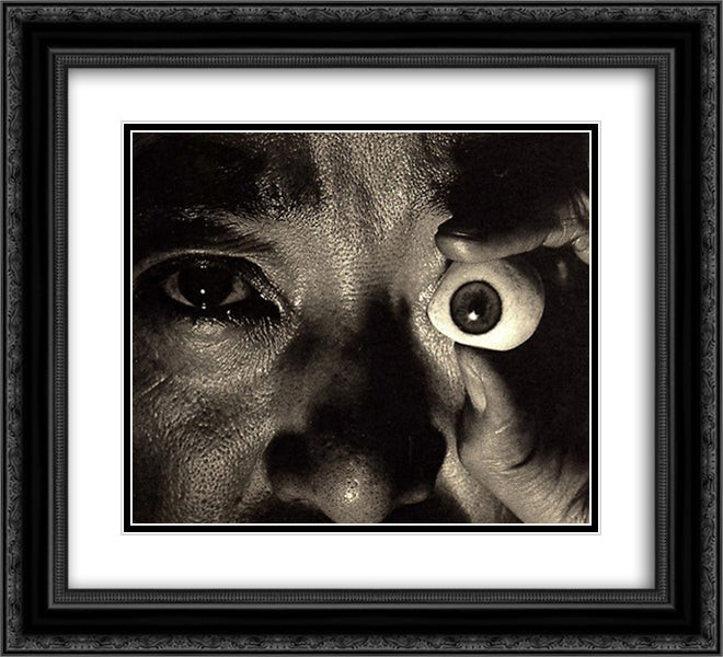 Anxious Corridor 22x20 Black Ornate Wood Framed Art Print Poster with Double Matting by Yamamoto, Kanae