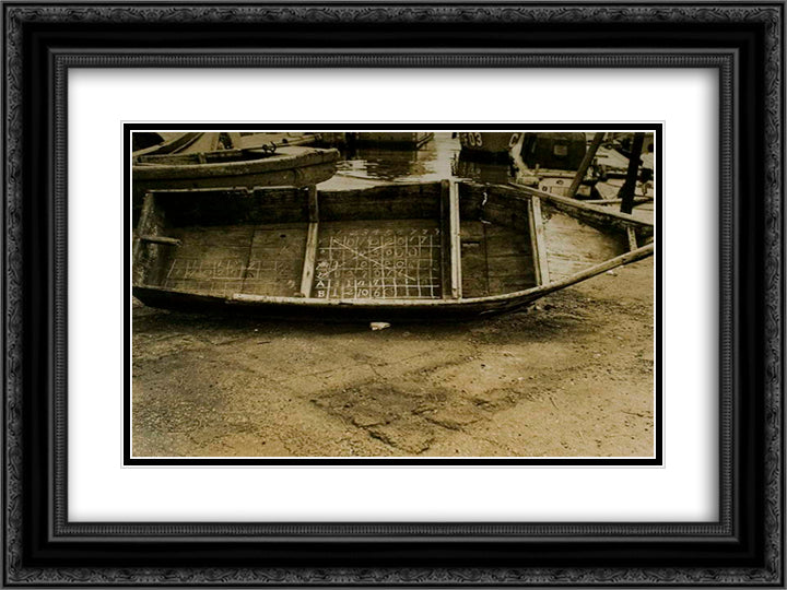 In Kobe 24x18 Black Ornate Wood Framed Art Print Poster with Double Matting by Yamamoto, Kanae