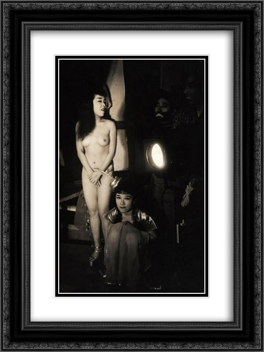 unknown title 18x24 Black Ornate Wood Framed Art Print Poster with Double Matting by Yamamoto, Kanae