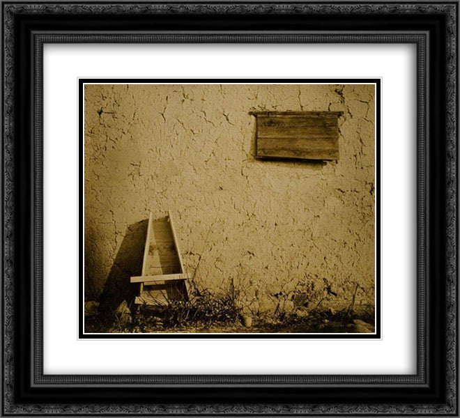 Untitled 22x20 Black Ornate Wood Framed Art Print Poster with Double Matting by Yamamoto, Kanae