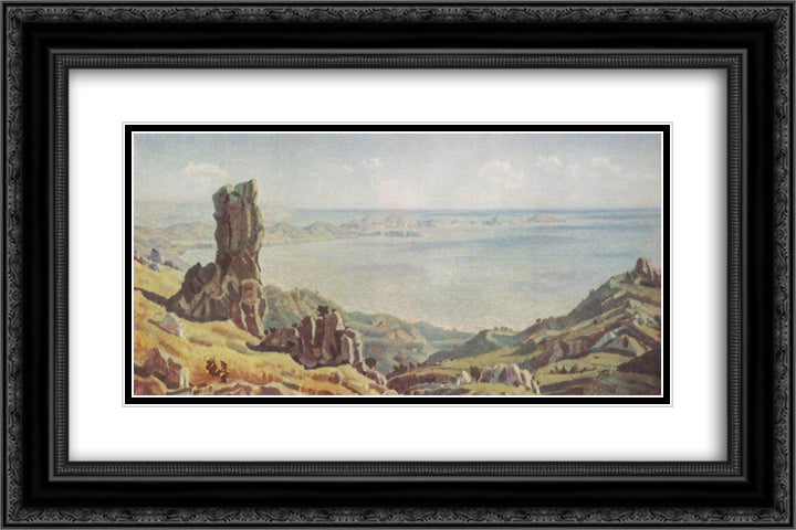 Devil's finger 24x16 Black Ornate Wood Framed Art Print Poster with Double Matting by Bogaevsky, Konstantin