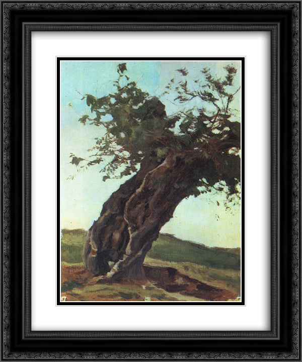 Old trunk 20x24 Black Ornate Wood Framed Art Print Poster with Double Matting by Bogaevsky, Konstantin