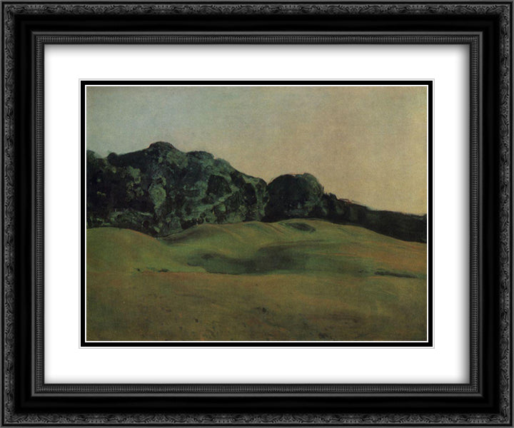 Before Sunset 24x20 Black Ornate Wood Framed Art Print Poster with Double Matting by Somov, Konstantin