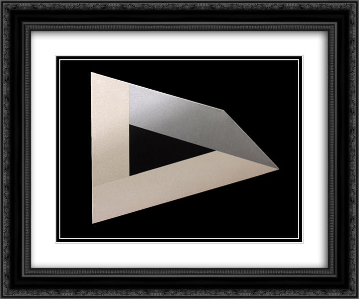 Intuit 24x20 Black Ornate Wood Framed Art Print Poster with Double Matting by Valledor, Leo