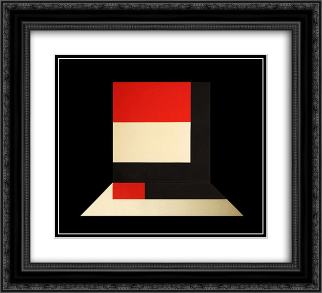 Last Tangle 22x20 Black Ornate Wood Framed Art Print Poster with Double Matting by Valledor, Leo