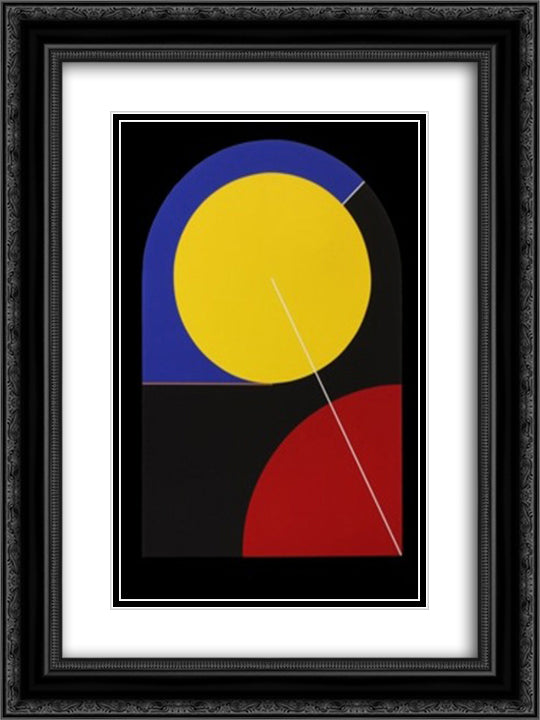 Pow Wow Now 18x24 Black Ornate Wood Framed Art Print Poster with Double Matting by Valledor, Leo