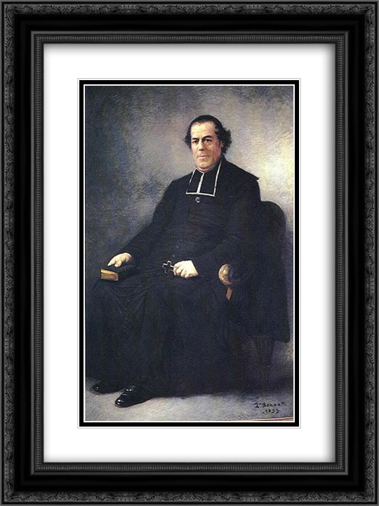 Pierre-Bienvenu Noailles 18x24 Black Ornate Wood Framed Art Print Poster with Double Matting by Bonnat, Leon