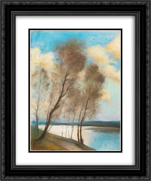 Spring 20x24 Black Ornate Wood Framed Art Print Poster with Double Matting by Ury, Lesser