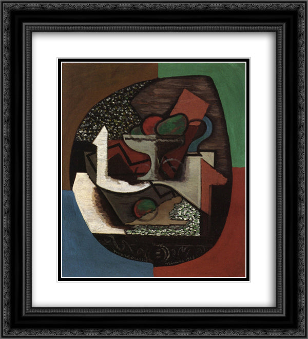 Nimes 20x22 Black Ornate Wood Framed Art Print Poster with Double Matting by Marcoussis, Louis