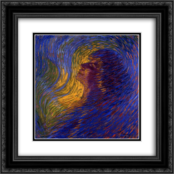 Perfume 20x20 Black Ornate Wood Framed Art Print Poster with Double Matting by Russolo, Luigi