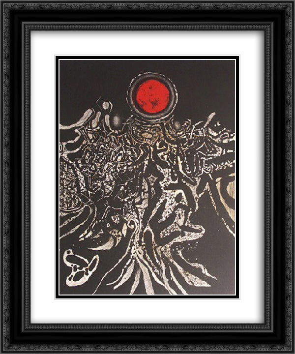 Nuit marine 20x24 Black Ornate Wood Framed Art Print Poster with Double Matting by Prassinos, Mario