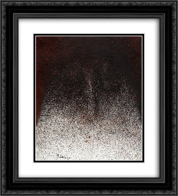 Peretextat No2 20x22 Black Ornate Wood Framed Art Print Poster with Double Matting by Prassinos, Mario