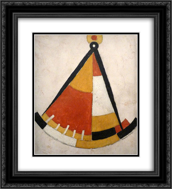 Sextant 20x22 Black Ornate Wood Framed Art Print Poster with Double Matting by Hartley, Marsden