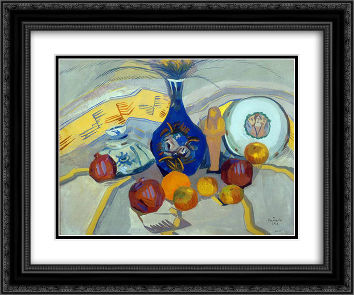 Light gamma 24x20 Black Ornate Wood Framed Art Print Poster with Double Matting by Saryan, Martiros